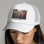 Creëer Uw eigen witte rand met één fotogalerie Trucker Pet<br><div class="desc">Voeg je favoriete selfie of portret van een vriend toe. Gebruik een foto om een uniek en persoonlijk cadeau te creëer. Als u de afbeeldingen moet aanpassen,  klikt u op het gereedschap Aanpassen om wijzigingen aan te brengen.</div>