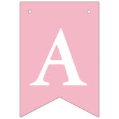 Creëer Uw eigen witte, roze achtergrond Vlaggetjes (Eerste vlag)