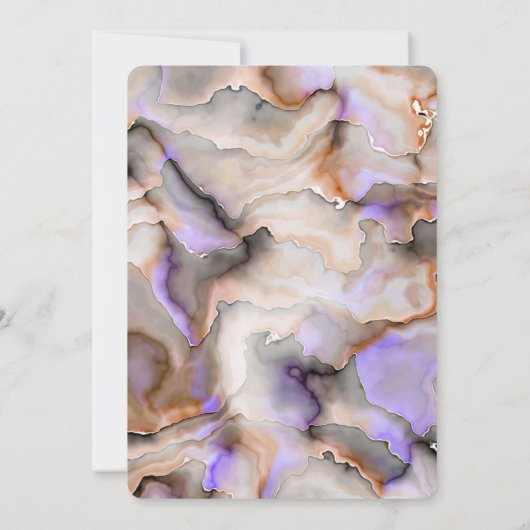 Creëer uw eigen witte Sinaasappels marmeren textuu Kaart (Achterkant)