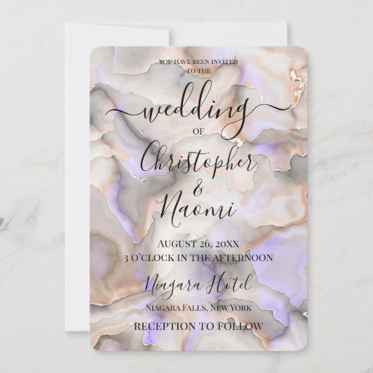 Creëer uw eigen witte Sinaasappels marmeren textuu Kaart (Voorkant)