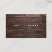 Creëer Uw eigen woodenmuur Visitekaartje (Voorkant)