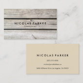 Creëer Uw eigen woodenwand 2 Visitekaartje (Voorkant / Achterkant)