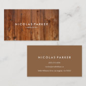 Creëer Uw eigen woodenwand 3 Visitekaartje (Voorkant / Achterkant)