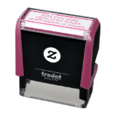 Creëer Uw Eigen Woorden / Tekst fuchsia Zelfinktende Stempel (Product)
