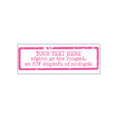 Creëer Uw Eigen Woorden / Tekst fuchsia Zelfinktende Stempel (Design)