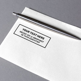 Creëer uw eigen woorden/tekst ZWART teken Zelfinktende Stempel