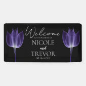 Creëer Uw Eigen - X-Ray Bloem Bruiloft Welkom Spandoek (Horizontaal)