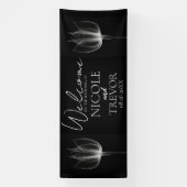 Creëer Uw Eigen - X-Ray Bloem Bruiloft Welkom Spandoek (Verticaal)