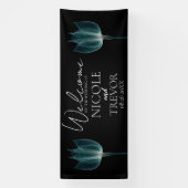 Creëer Uw Eigen - X-Ray Bloem Bruiloft Welkom Spandoek (Verticaal)
