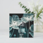 Creëer Uw Eigen - X-Ray Bruiloft Bloemen Bedankkaart (Staand voorkant)