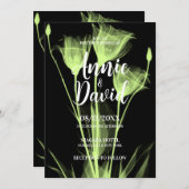 Creëer uw eigen X-Ray Flower Trio bruiloft Kaart (Voorkant / Achterkant)