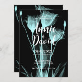 Creëer uw eigen X-Ray Flower Trio bruiloft Kaart (Voorkant / Achterkant)