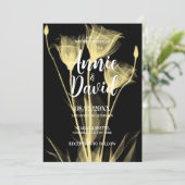 Creëer uw eigen X-Ray Flower Trio bruiloft Kaart (Staand voorkant)