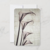 Creëer Uw eigen  X-Ray Sepia Calla Lelies RSVP Kaartje (Achterkant)