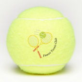 Creëer Uw eigen Yellow Black Creative Club Logo Tennisballen (Voorkant)
