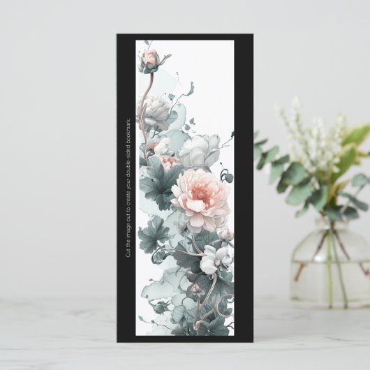 Creëer Uw eigen zacht roze pioenrozen Bladwijzer K (Staand voorkant)