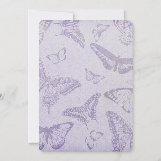 Creëer uw eigen zacht  vlinderpapier kaart (Achterkant)