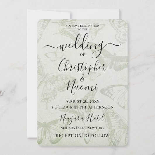 Creëer uw eigen zacht  vlinderpapier kaart (Voorkant)