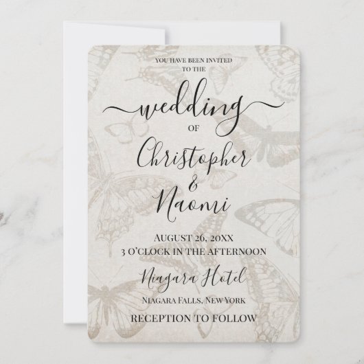 Creëer uw eigen zacht  vlinderpapier kaart (Voorkant)