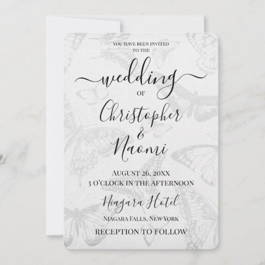 Creëer uw eigen zacht  vlinderpapier kaart (Voorkant)