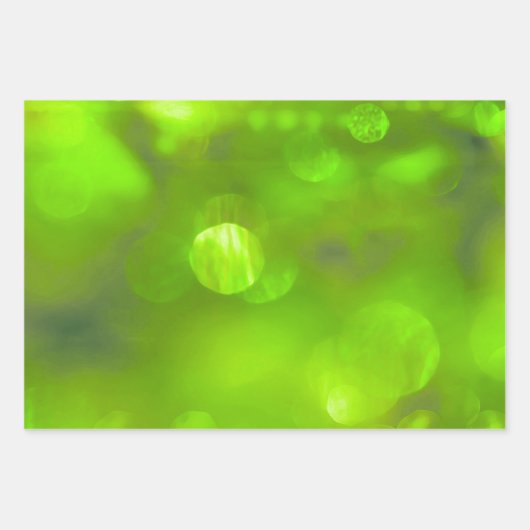 Creëer Uw eigen zachte bokeh lampjes - Lime Green Inpakpapier Vel (Voorkant 2)