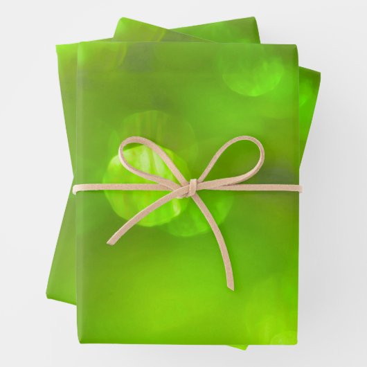 Creëer Uw eigen zachte bokeh lampjes - Lime Green Inpakpapier Vel (In situ)