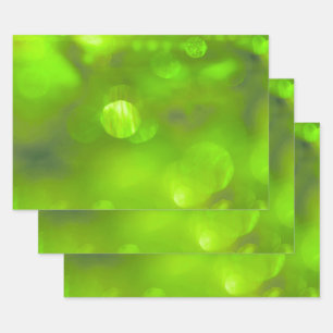 Creëer Uw eigen zachte bokeh lampjes - Lime Green Inpakpapier Vel