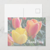 Creëer Uw eigen zachte kleuren Foto Hartelijk dank Briefkaart (Voorkant / Achterkant)