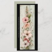 Creëer Uw eigen Zachte Roze Gladiolus Bladwijzer K (Voorkant / Achterkant)