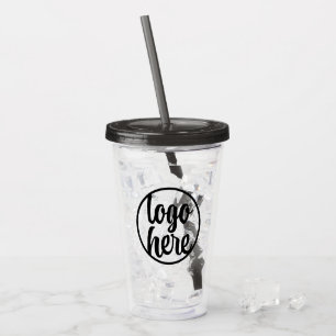Creëer Uw eigen zakelijke Logo Acryl Drinkbeker