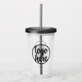 Creëer Uw eigen zakelijke Logo Acryl Drinkbeker (Voorkant)