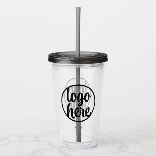 Creëer Uw eigen zakelijke Logo Acryl Drinkbeker (Voorkant)