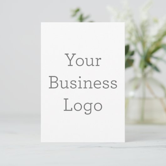 8,9 x 12,7 cm Enkele bedankkaart (Staand voorkant)