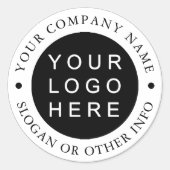 Creëer Uw eigen zakelijke Logo Ronde Sticker (Voorkant)
