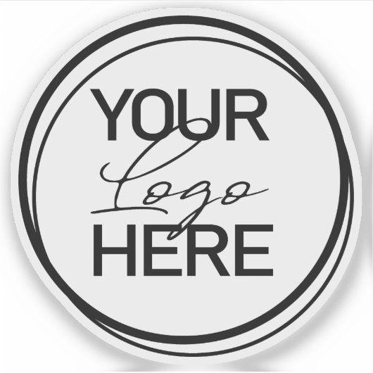 Creëer Uw eigen zakelijke Logo Sticker (Voorkant)