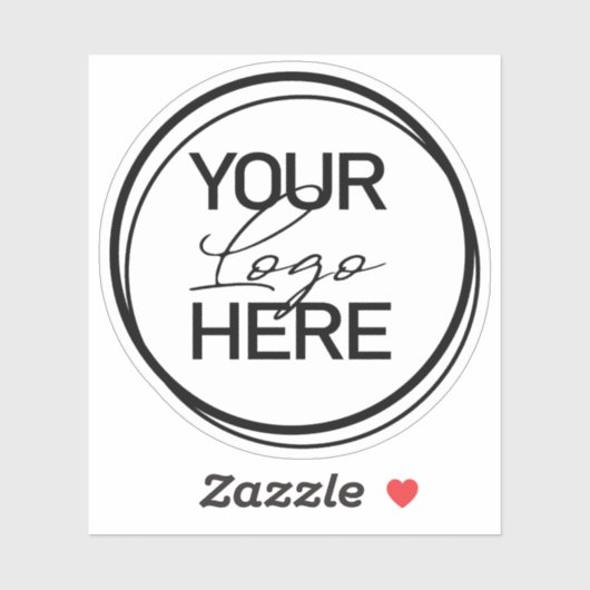 Creëer Uw eigen zakelijke Logo Sticker (Vel)