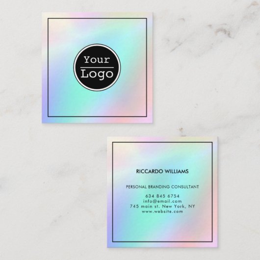 Creëer Uw eigen zakelijke Logo visitekaartje (Voorkant / Achterkant)