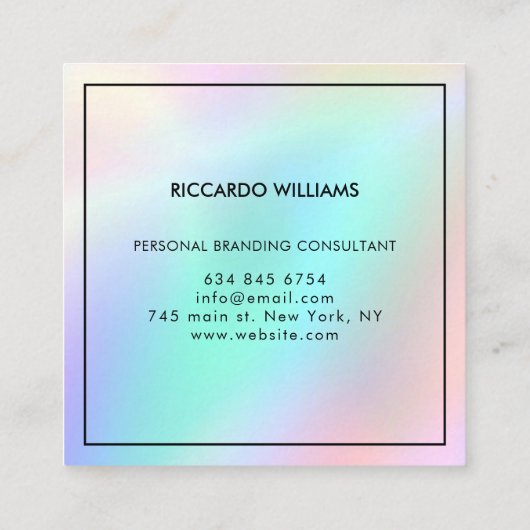 Creëer Uw eigen zakelijke Logo visitekaartje (Achterkant)