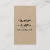 Creëer Uw eigen zakelijke Logo Visitekaartje (Achterkant)