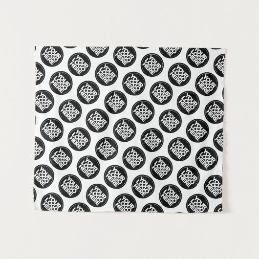 Creëer uw eigen zakelijke logo wandkleed (Voorkant (horizontaal))