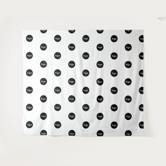 Creëer Uw eigen zakelijke Logo Wandkleed (Voorkant (horizontaal))