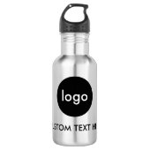 Creëer Uw eigen zakelijke Logo Waterfles (Voorkant)