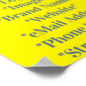 Creëer Uw eigen zakelijke Poster (Hoek)