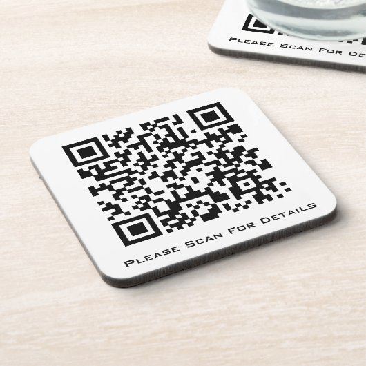 Creëer Uw eigen zakelijke QR-code Bier Onderzetter (Linkerzijde)