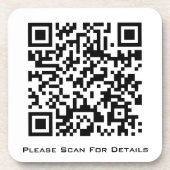 Creëer Uw eigen zakelijke QR-code Bier Onderzetter (Voorkant)