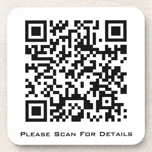 Creëer Uw eigen zakelijke QR-code Bier Onderzetter (Voorkant)