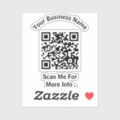 Creëer Uw eigen zakelijke QR-code Sticker (Vel)