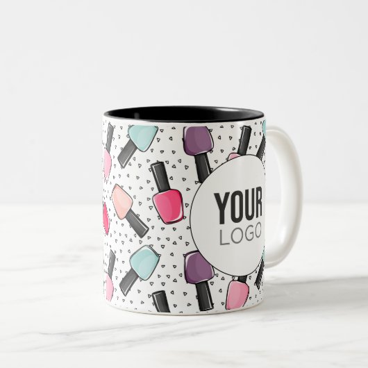 Creëer Uw eigen zalonMok Tweekleurige Koffiemok (Voorkant rechts)