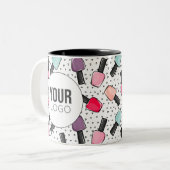 Creëer Uw eigen zalonMok Tweekleurige Koffiemok (Voorkant links)