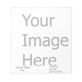 Creëer uw eigen Zazzle-sjabloon aanpassen Notitieblok (Voorkant)